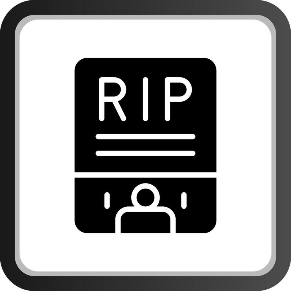 obituario creativo icono diseño vector