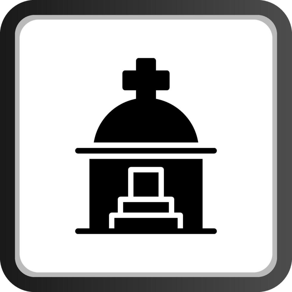 Mausoleum Creative Icon Design vector