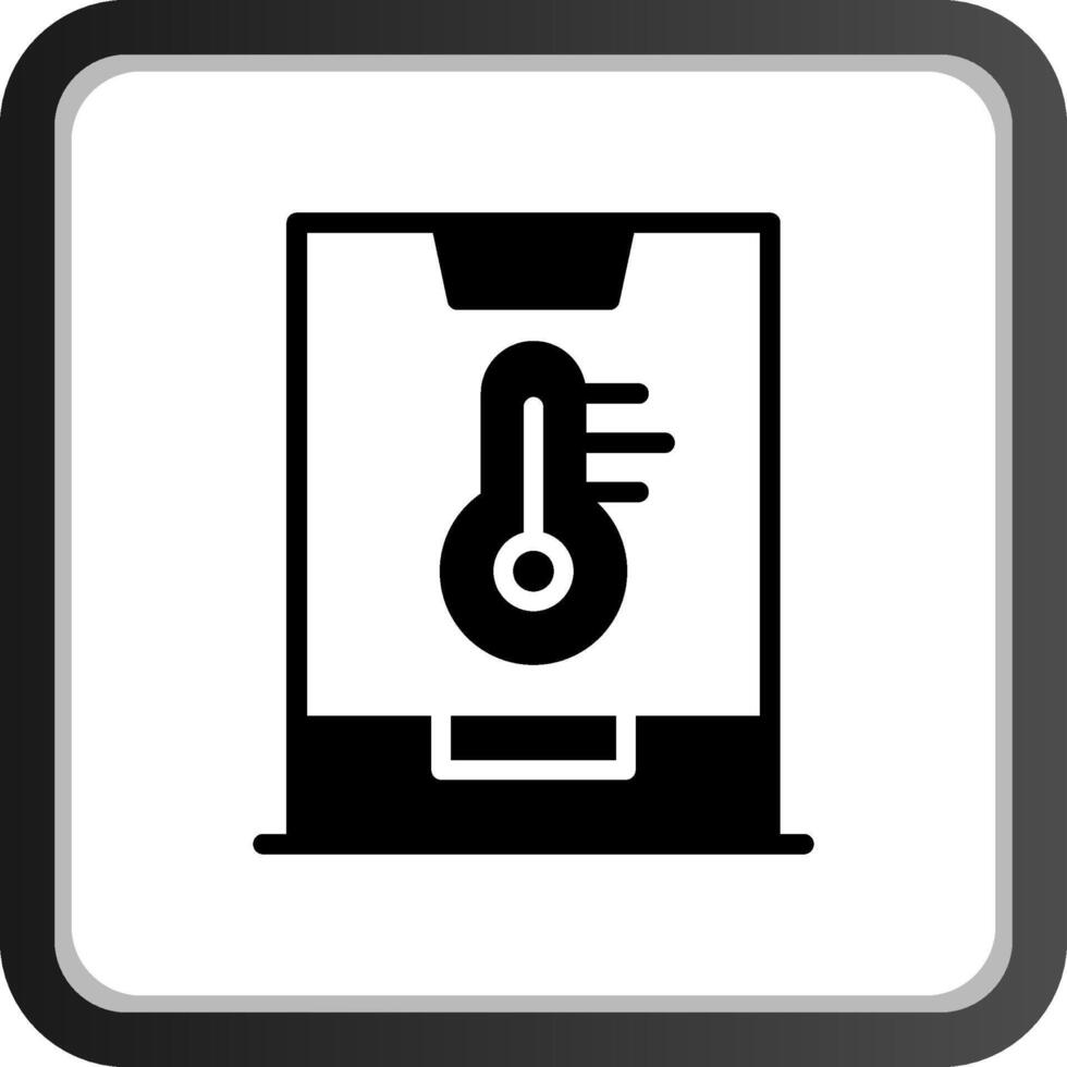 Smart Temperature Creative Icon Design vector