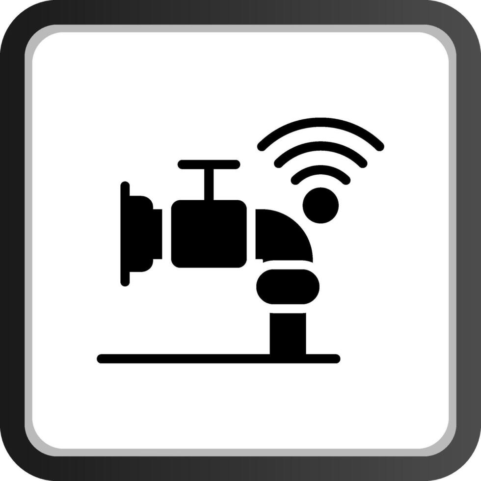 Smart Water Sensor Creative Icon Design vector