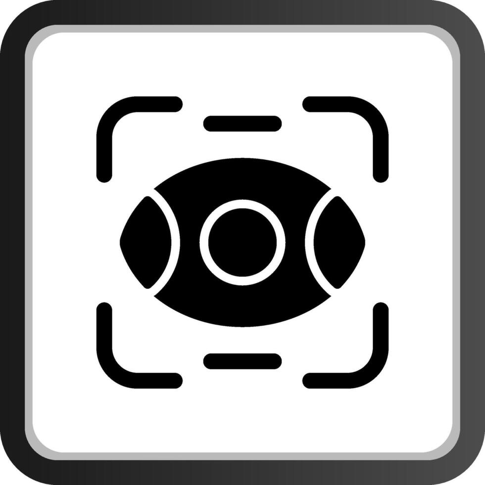 Eye Scanner Creative Icon Design vector