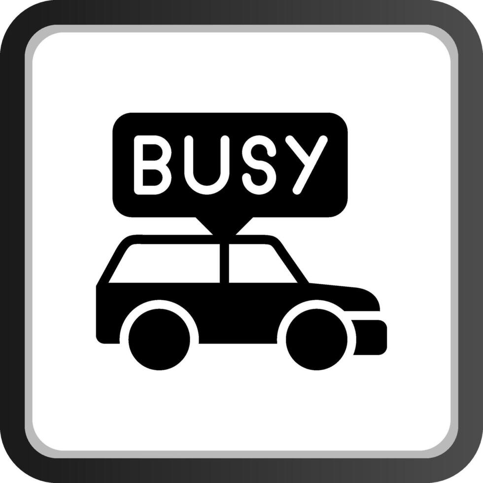 Busy Taxi Creative Icon Design vector