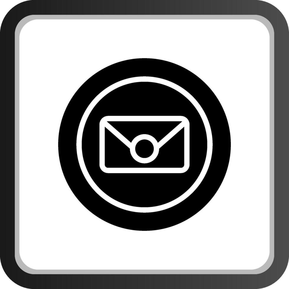 Circle Envelope Creative Icon Design vector