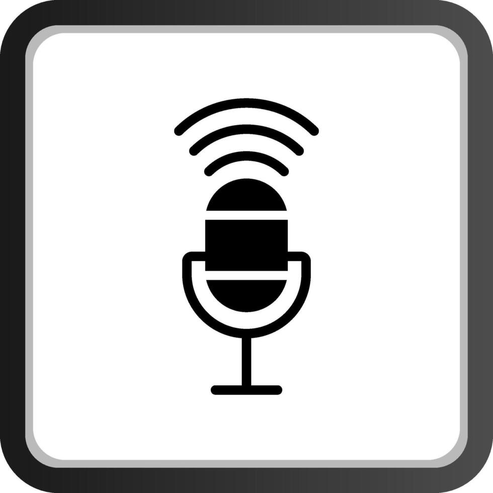 Voice Control Creative Icon Design vector