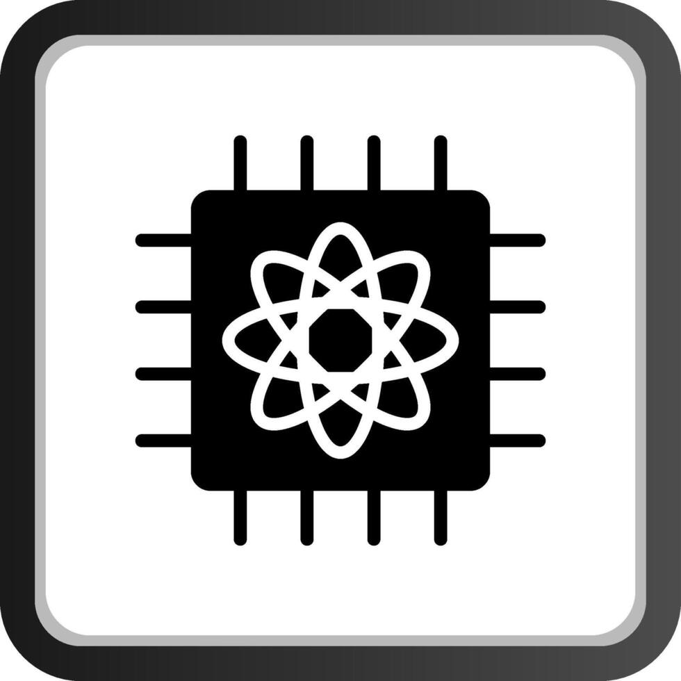 Quantum Computer Creative Icon Design vector