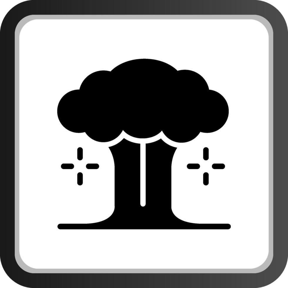 Nuclear Explosion Creative Icon Design vector