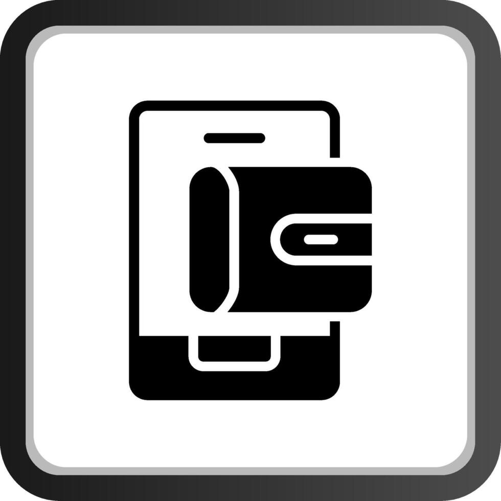 Mobile Wallet Creative Icon Design vector