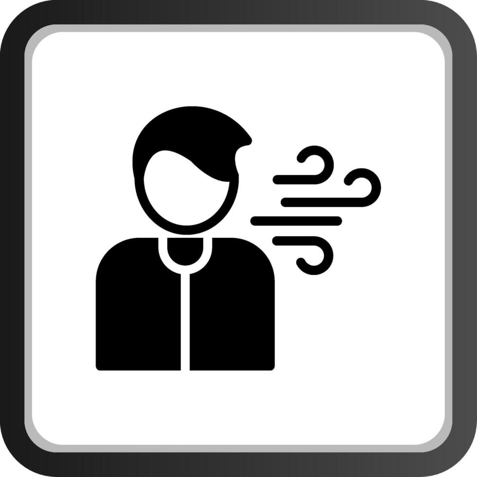 Shortness of Breath Creative Icon Design vector