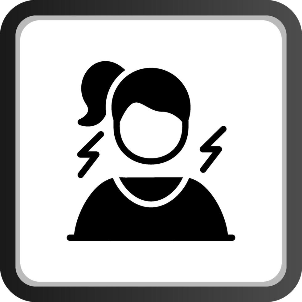 Frustrated Creative Icon Design vector