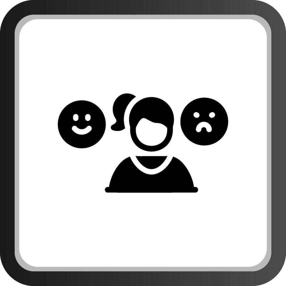 Bipolar Creative Icon Design vector