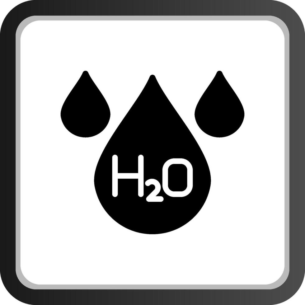 H2O creativo icono diseño vector