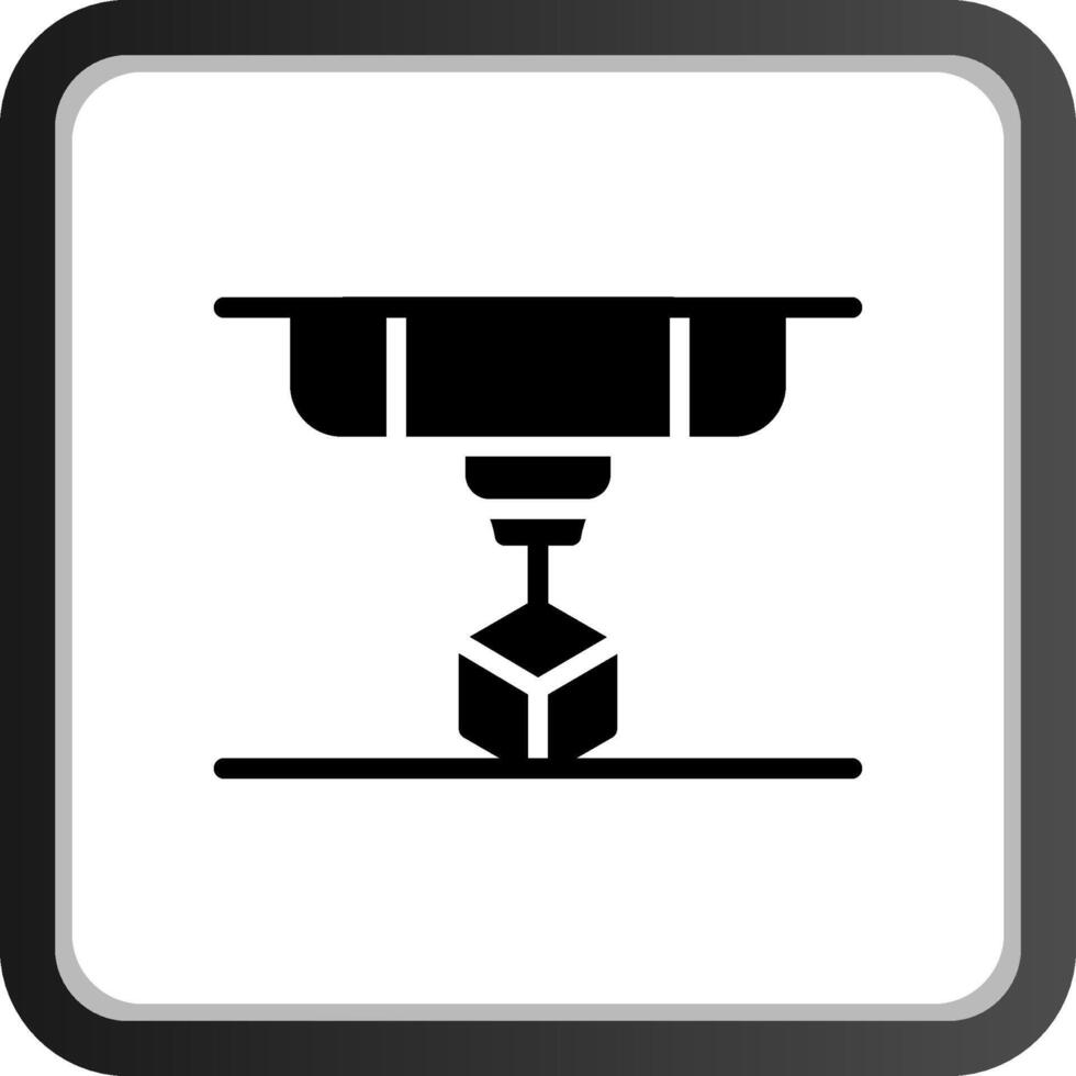 3D Printing Creative Icon Design vector