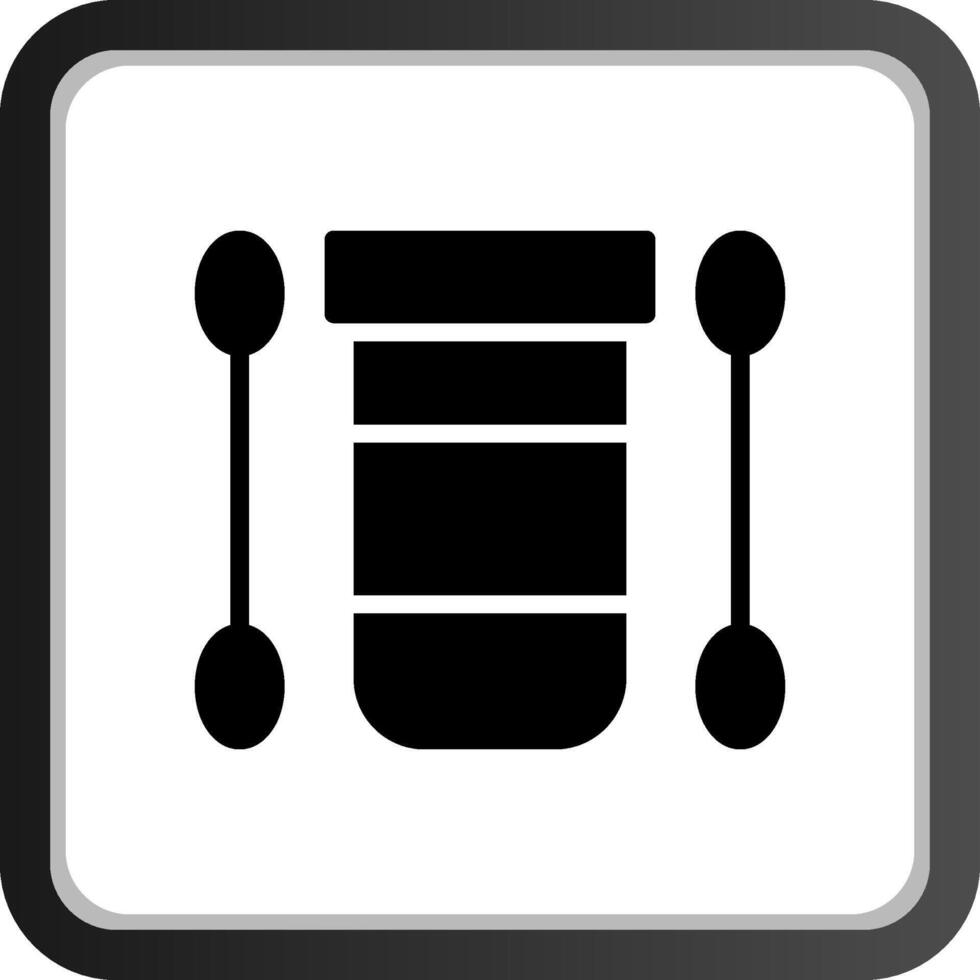 Cotton Swab Creative Icon Design vector