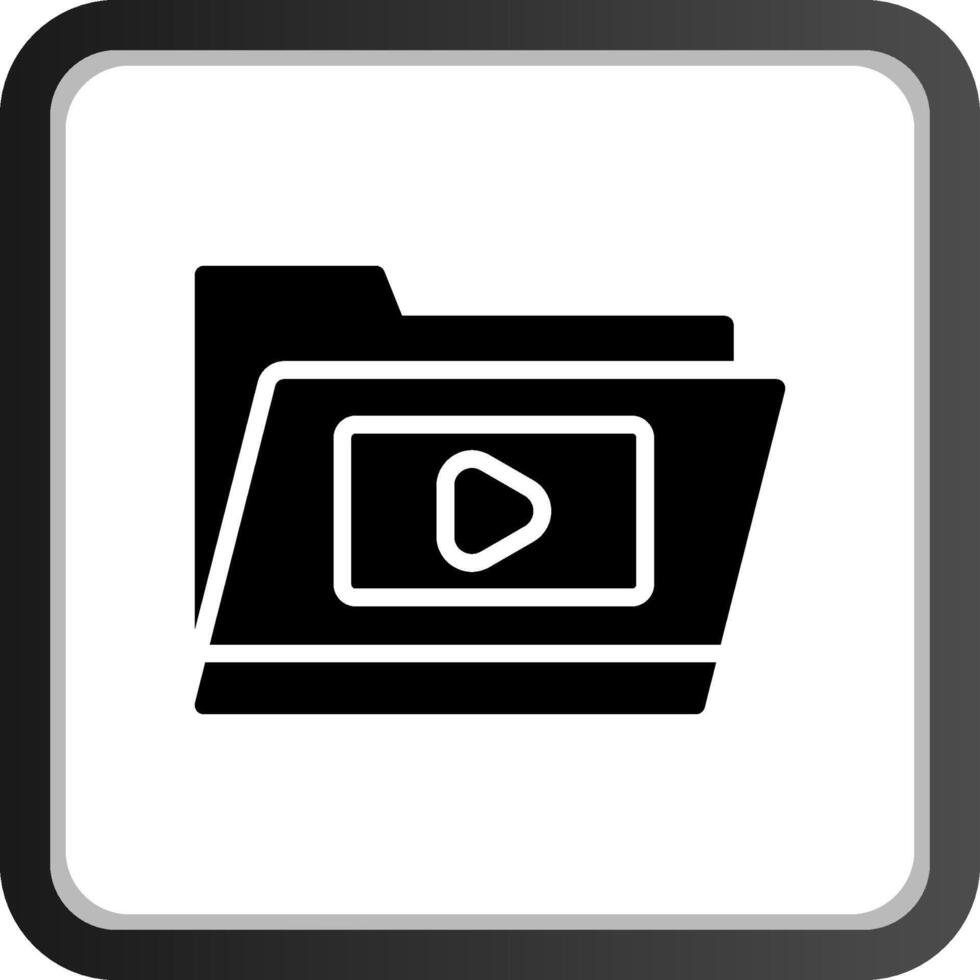 Video Folder Creative Icon Design vector