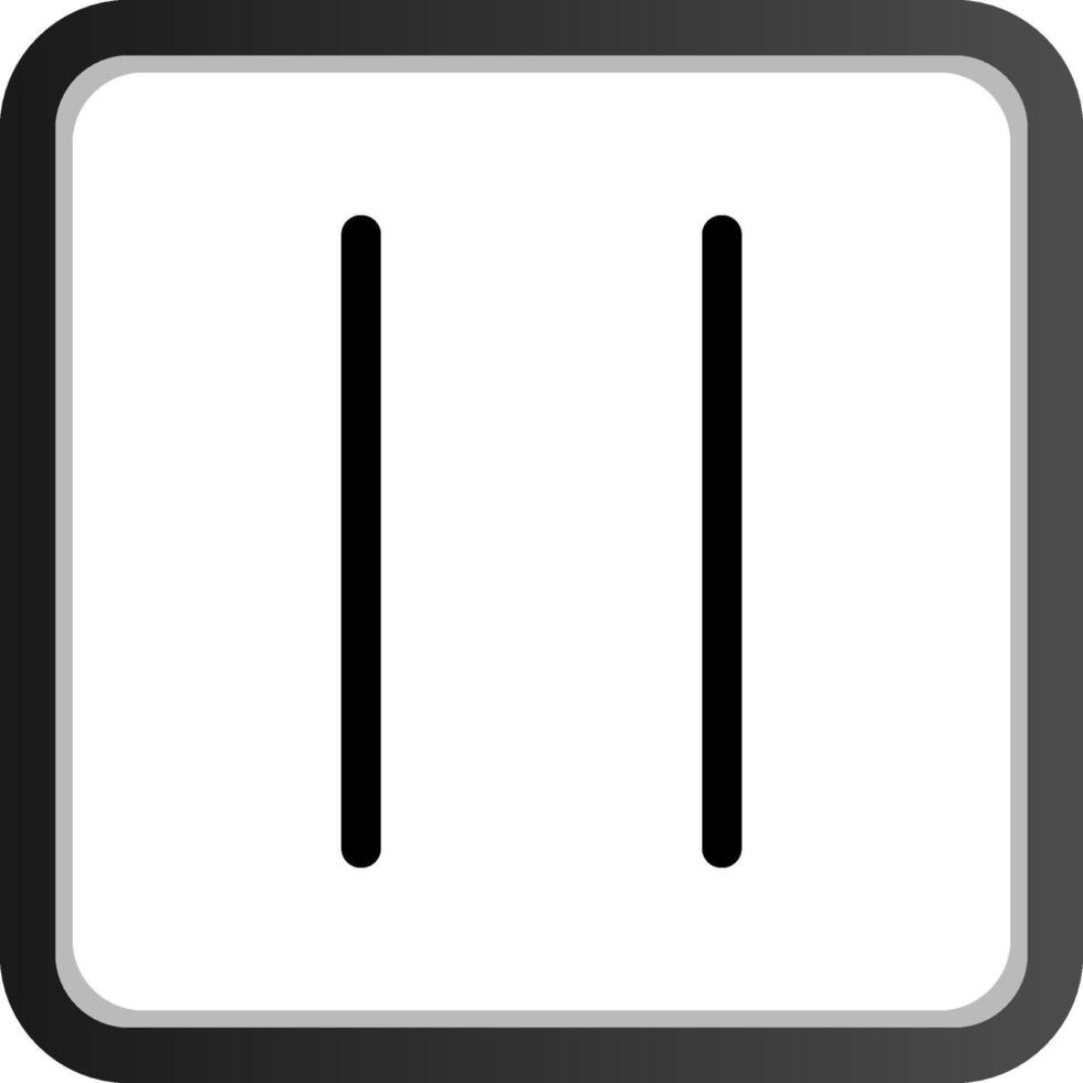 Pause Creative Icon Design vector