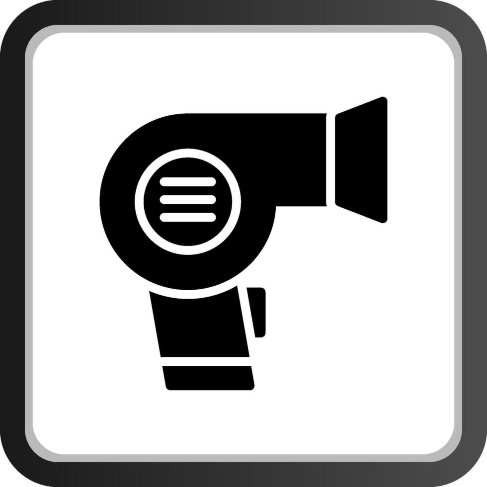 Hair Dryer Creative Icon Design vector