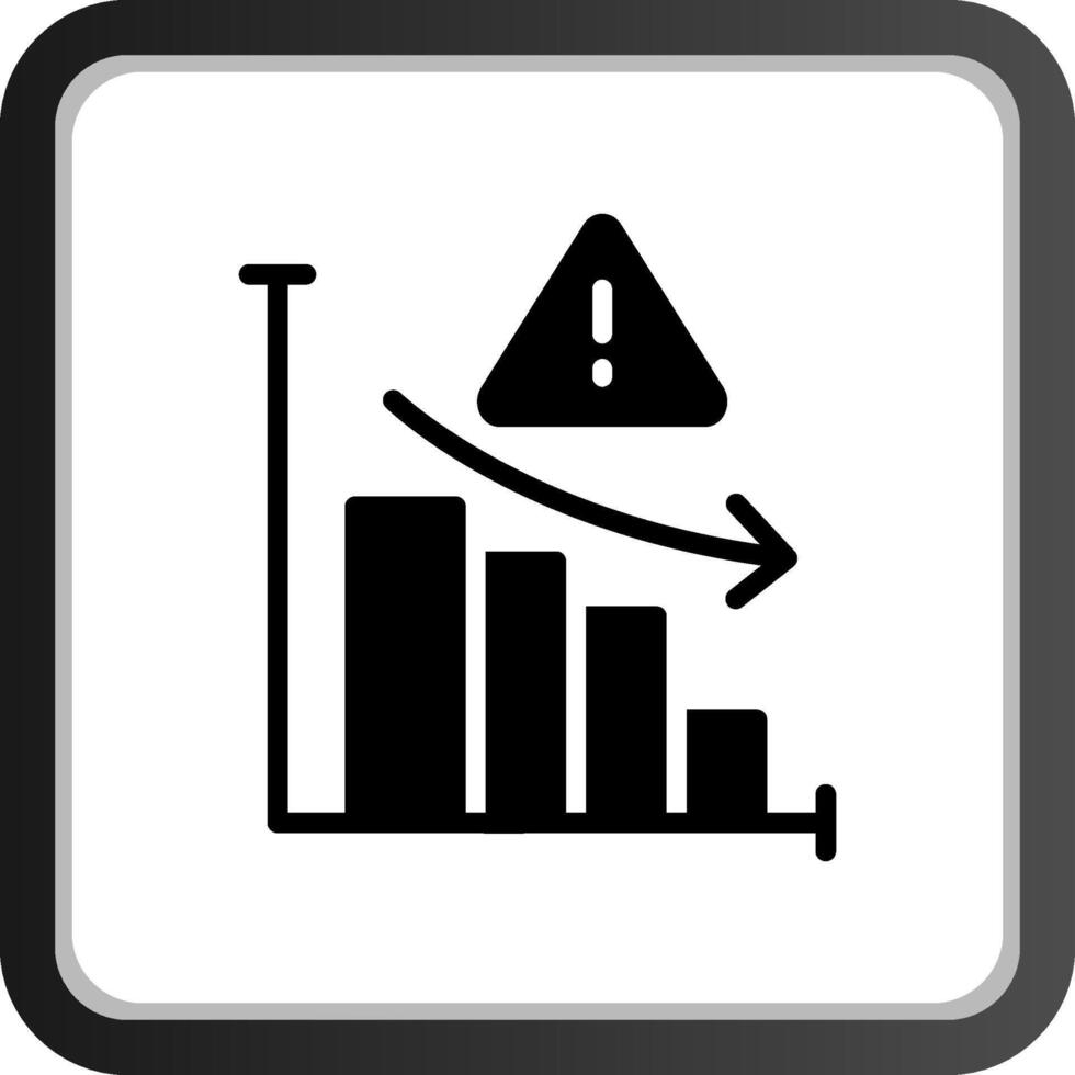 Market Risk Creative Icon Design vector