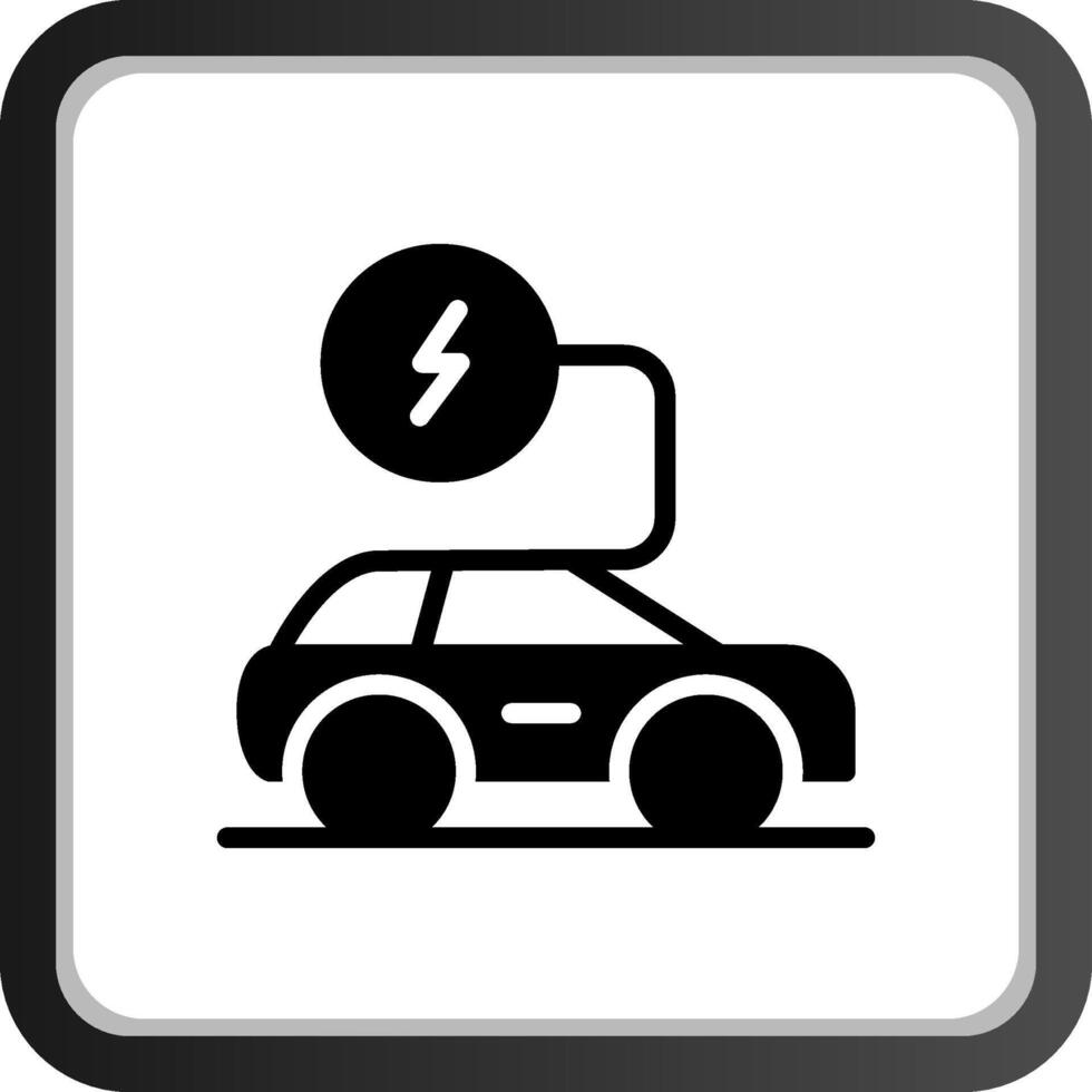 Electronic Car Creative Icon Design vector