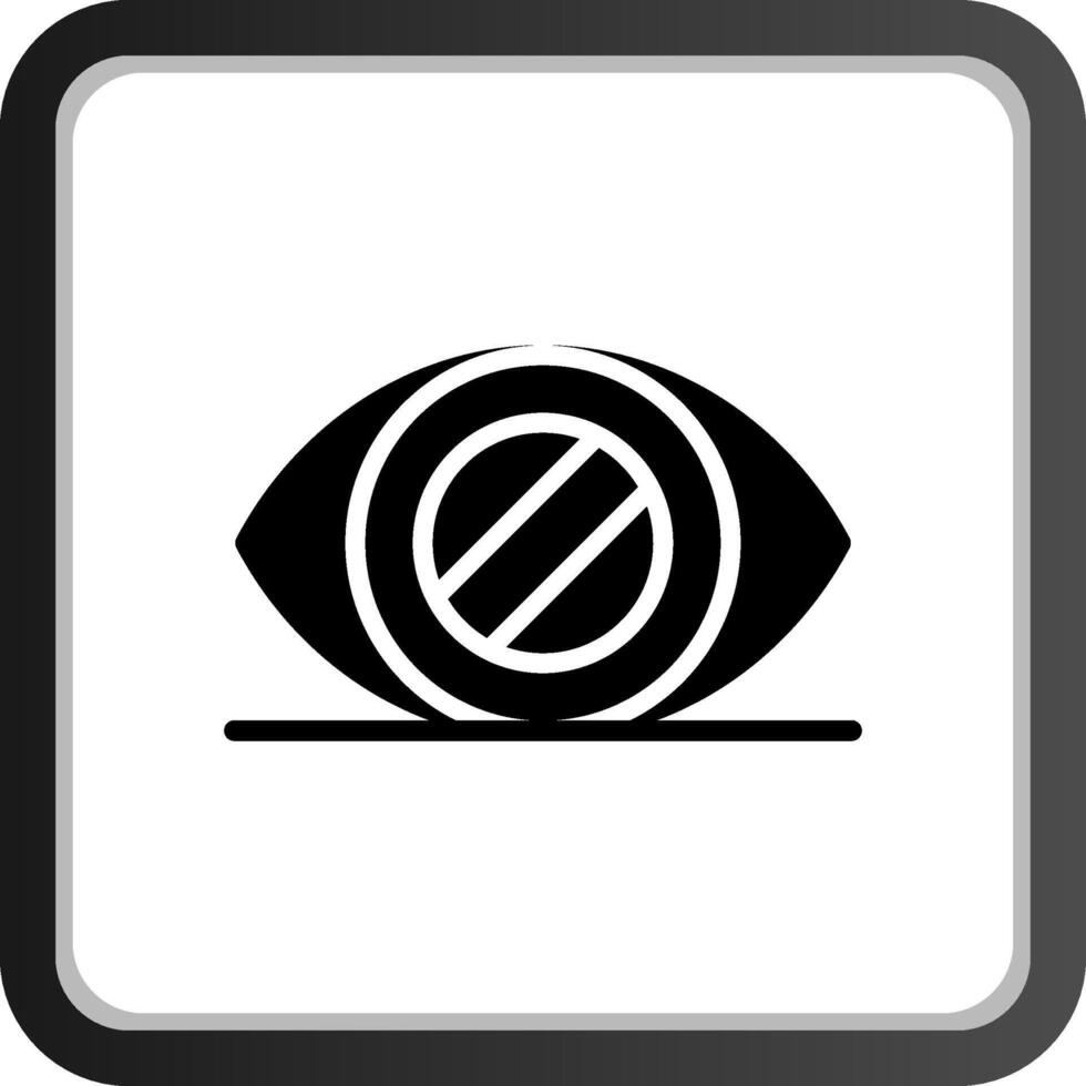 Glaucoma Creative Icon Design vector