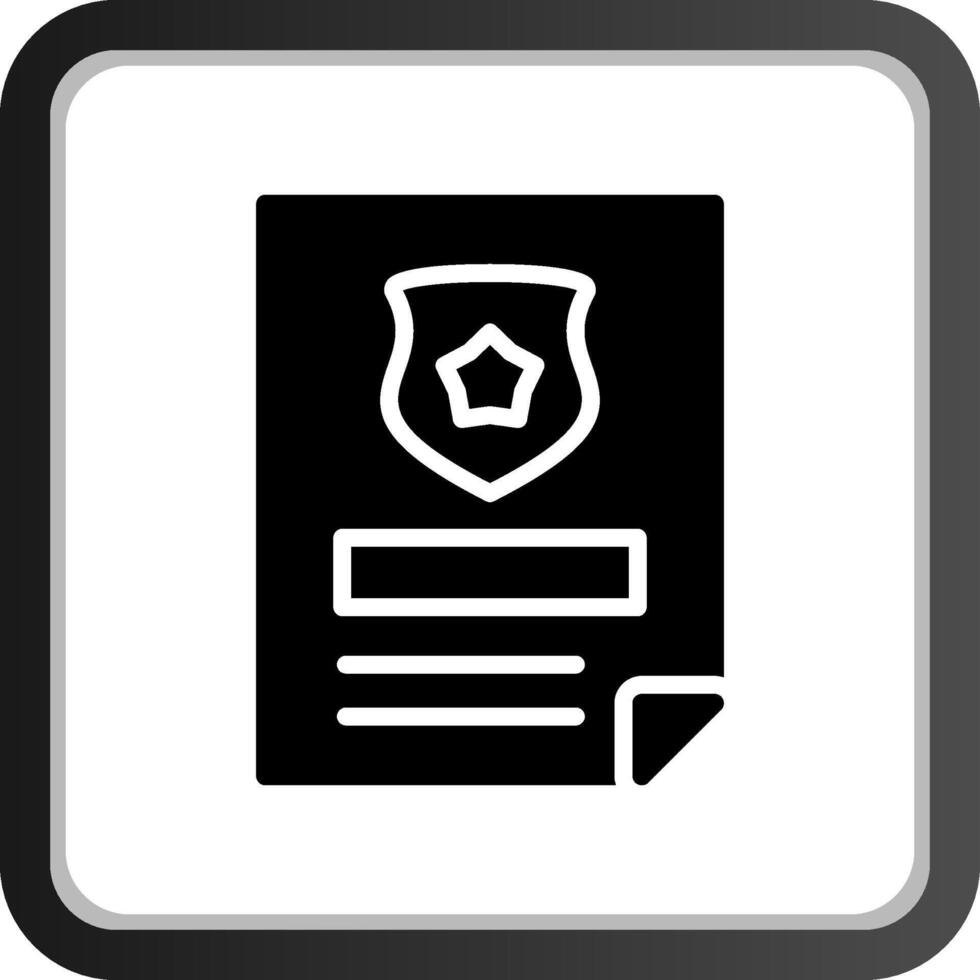 Police Certificate Creative Icon Design vector