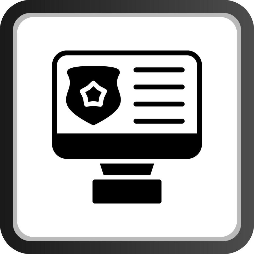 Online Police Creative Icon Design vector