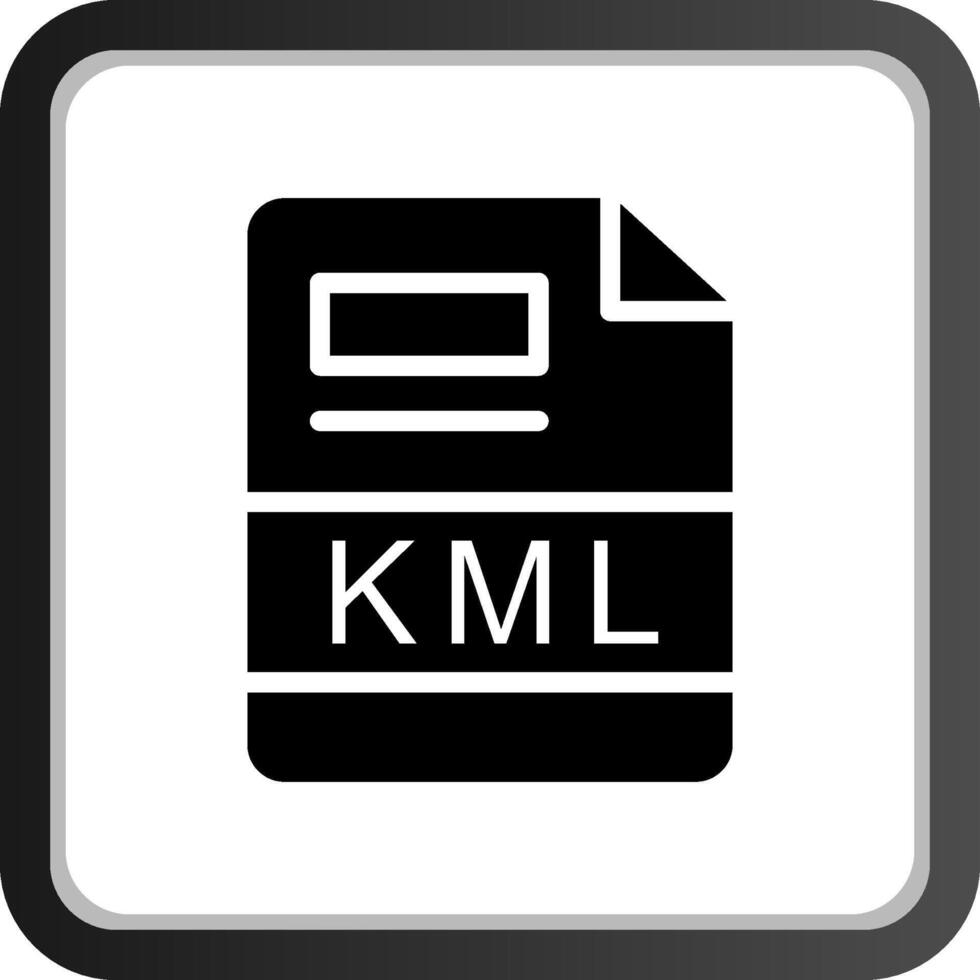 kml creativo icono diseño vector