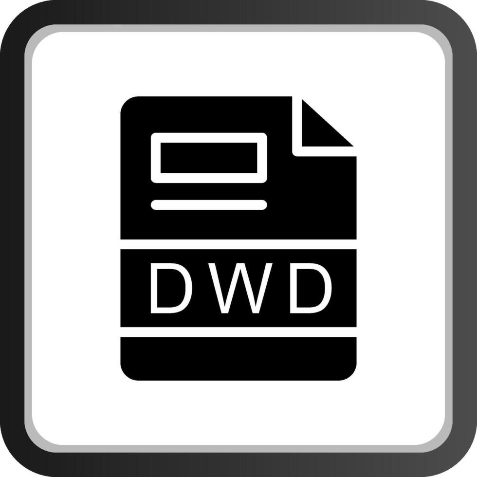 dwd creativo icono diseño vector