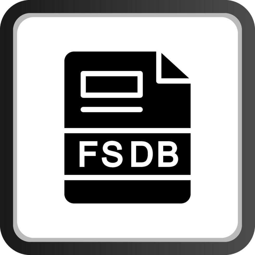 fsdb creativo icono diseño vector