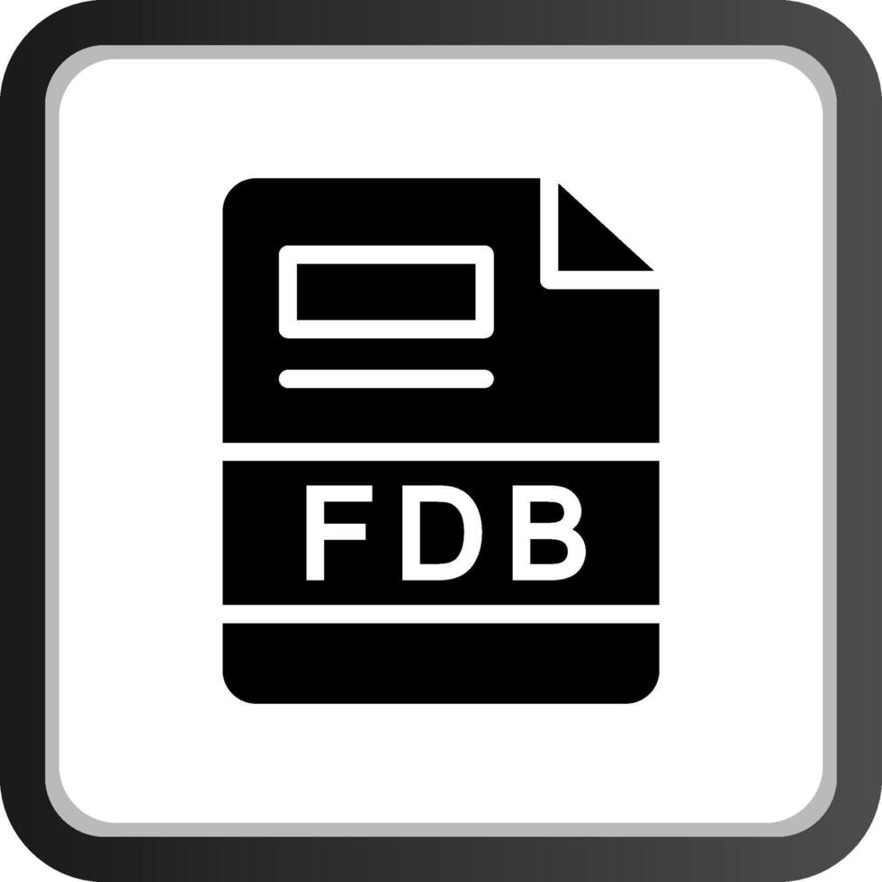 fdb creativo icono diseño vector