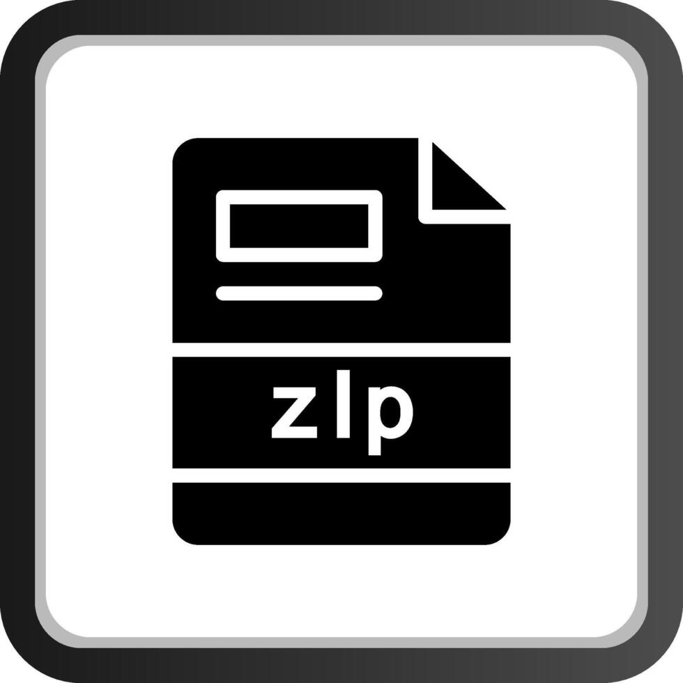 diseño de icono creativo zip vector