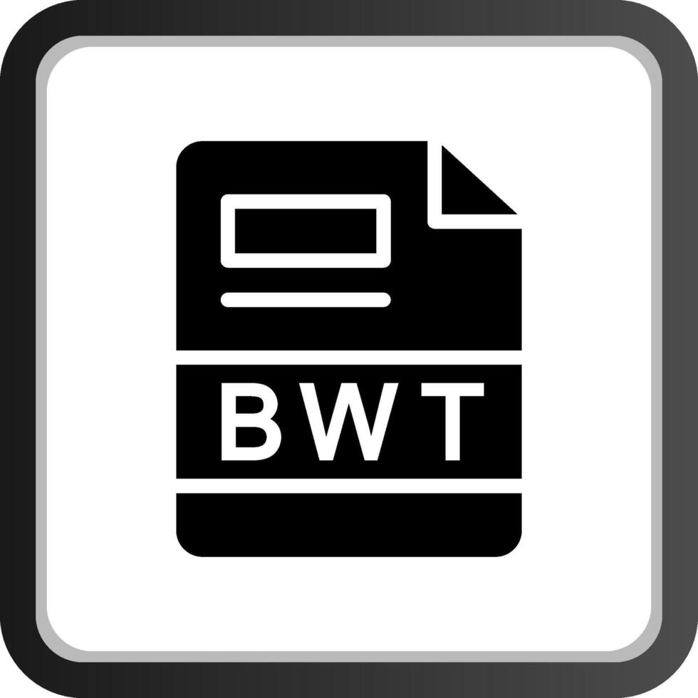 bwt creativo icono diseño vector