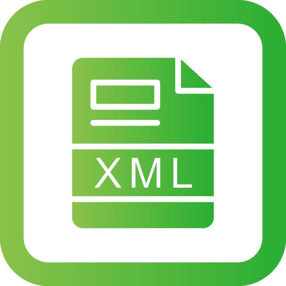 XML Creative Icon Design vector