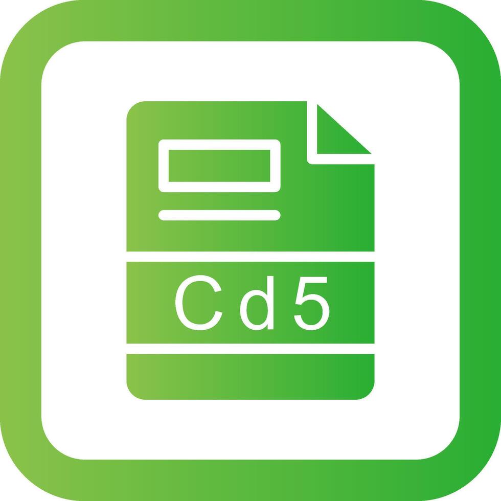 cd5 creativo icono diseño vector