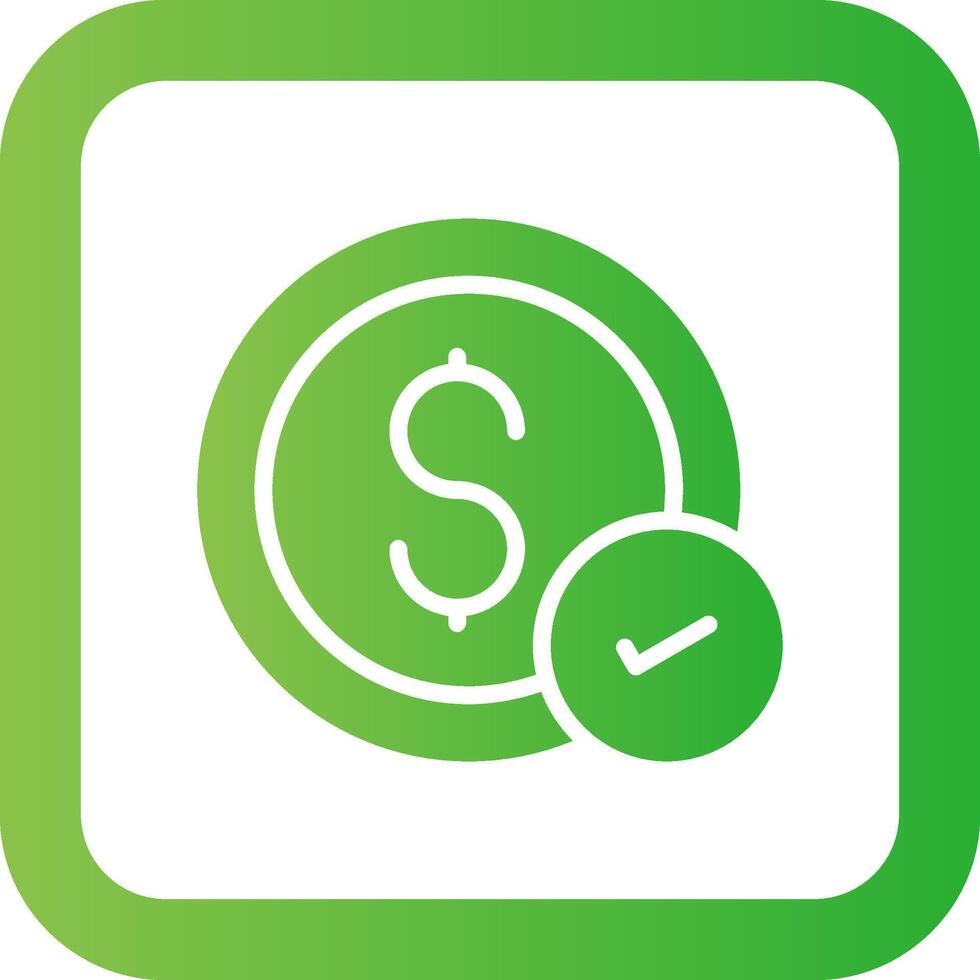 Money Check Creative Icon Design vector