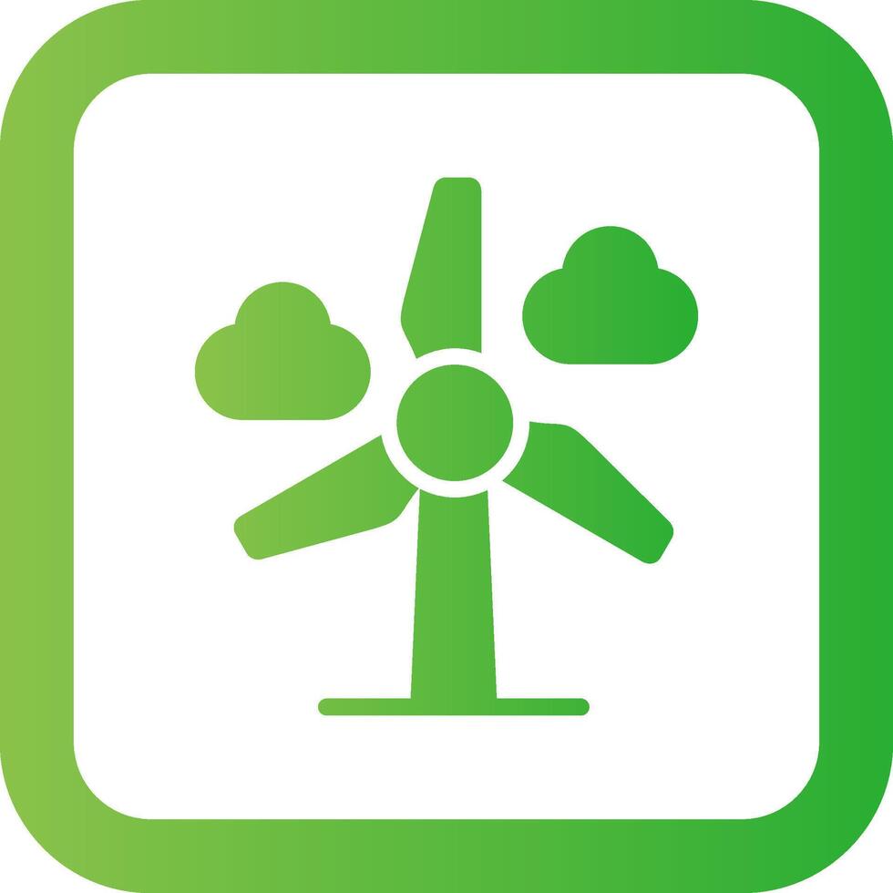 Wind Power Creative Icon Design vector