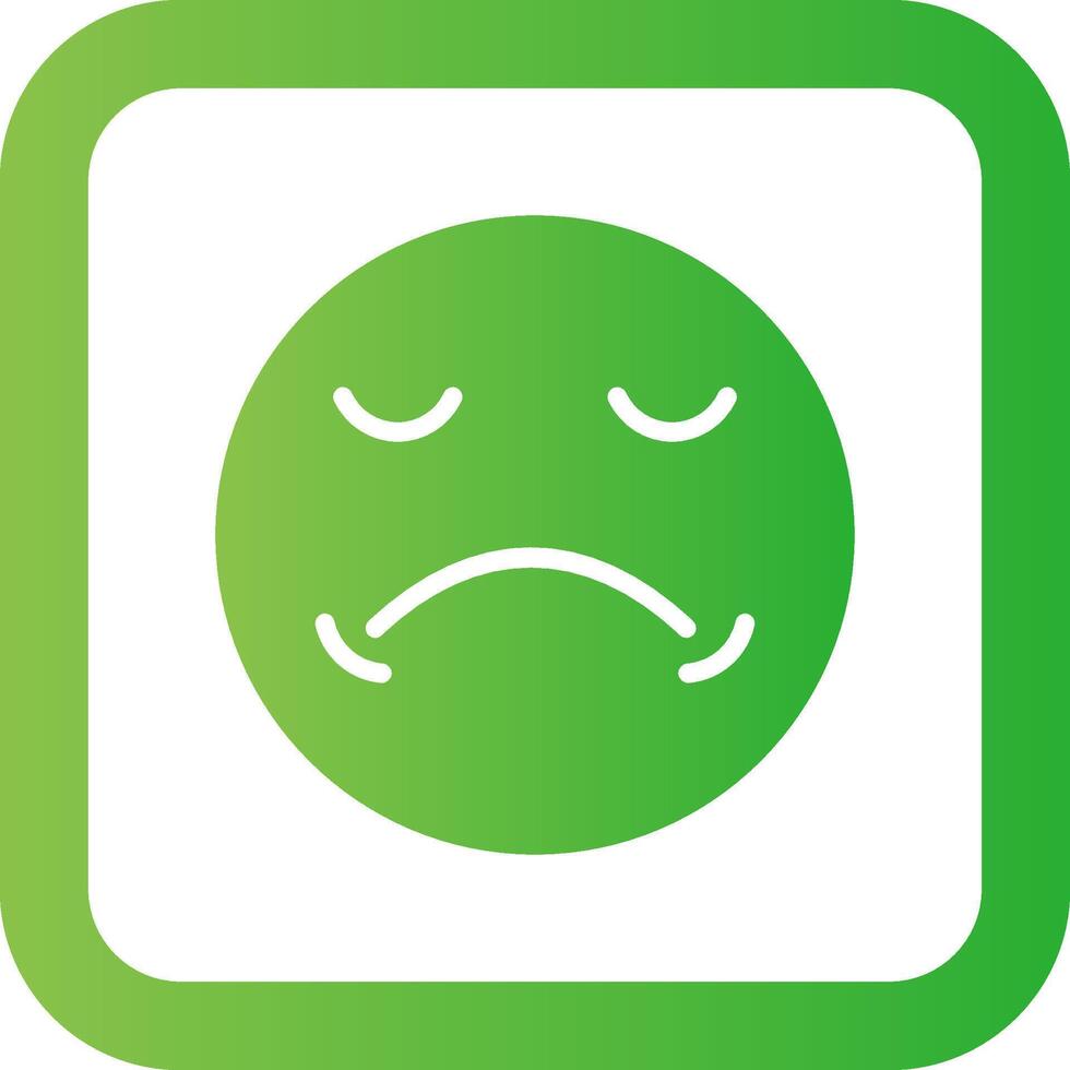 Sad Creative Icon Design vector