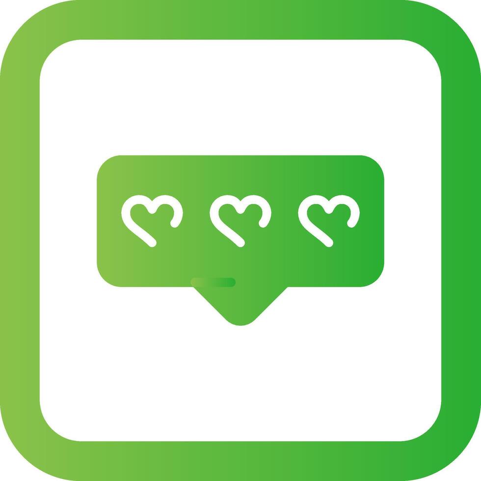 Comment Heart Creative Icon Design vector