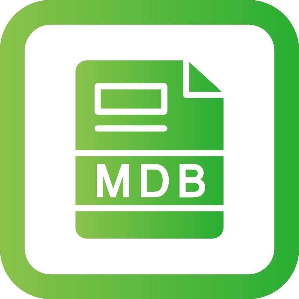 mdb creativo icono diseño vector