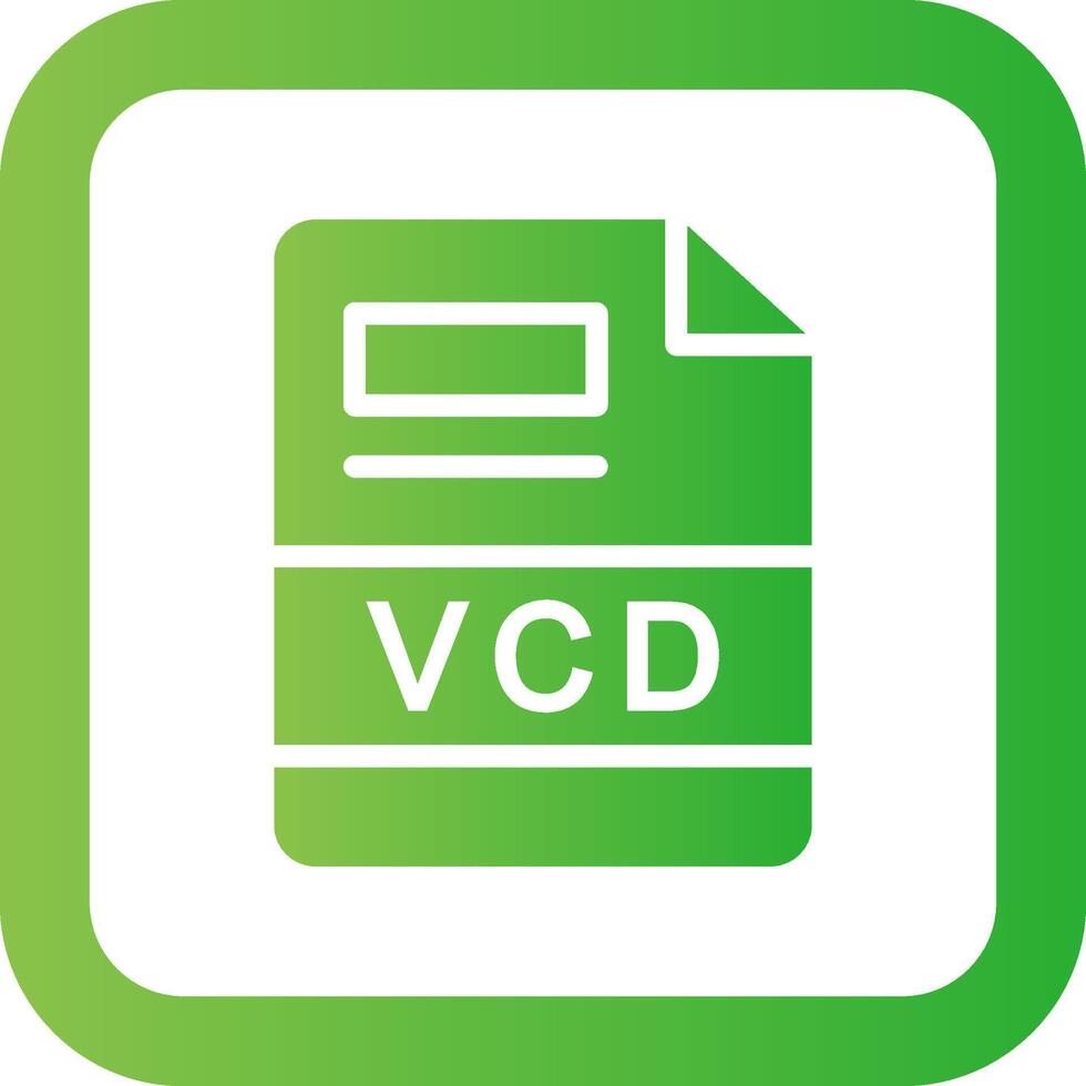 VCD Creative Icon Design vector