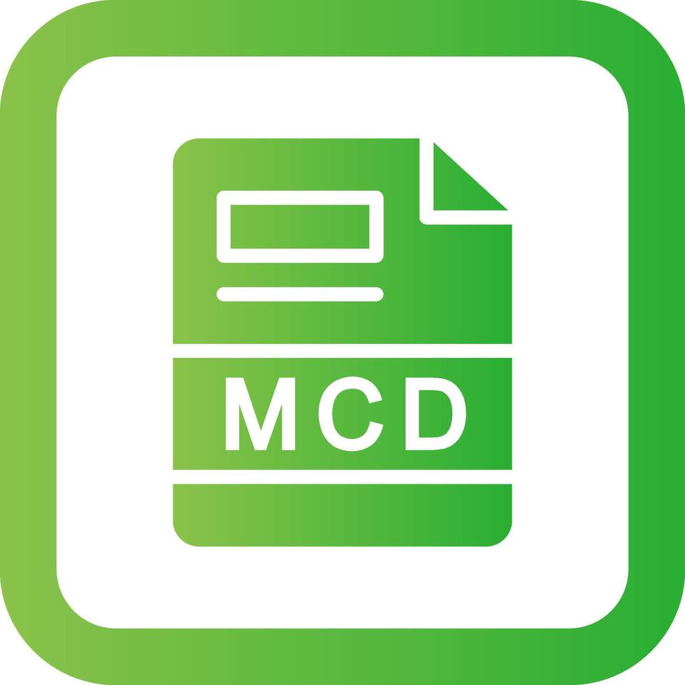 mcd creativo icono diseño vector