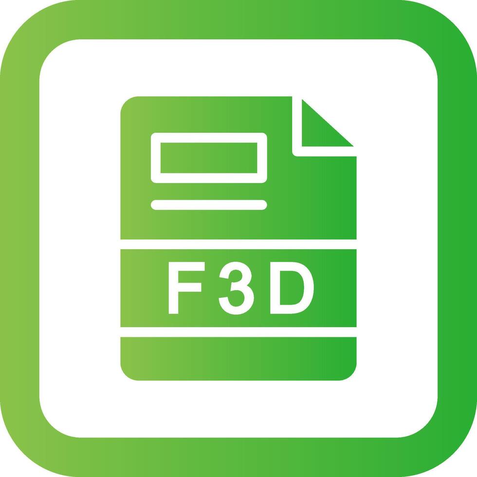 F3D Creative Icon Design vector