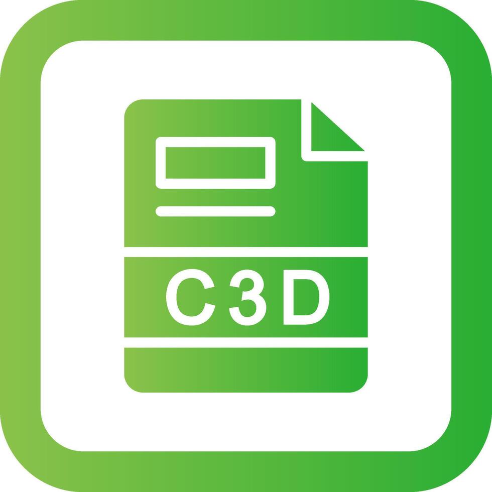 C3D Creative Icon Design vector