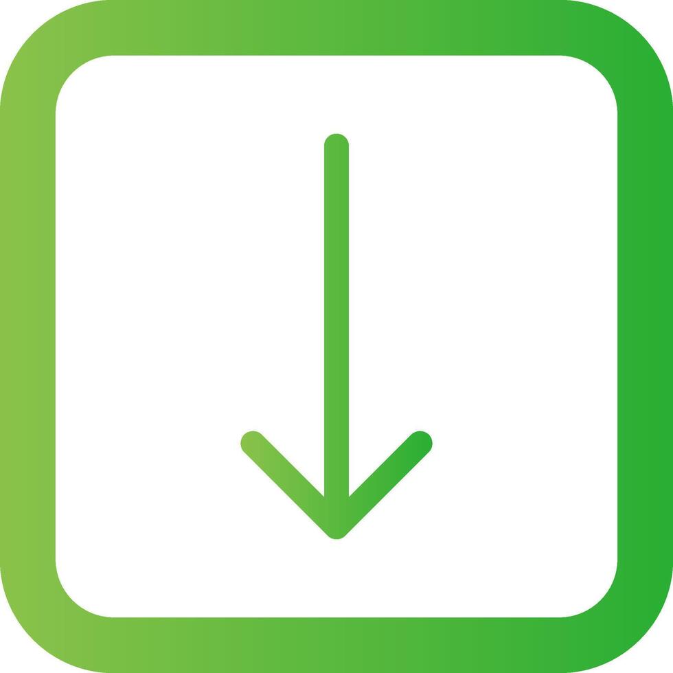 Down Arrow Creative Icon Design vector