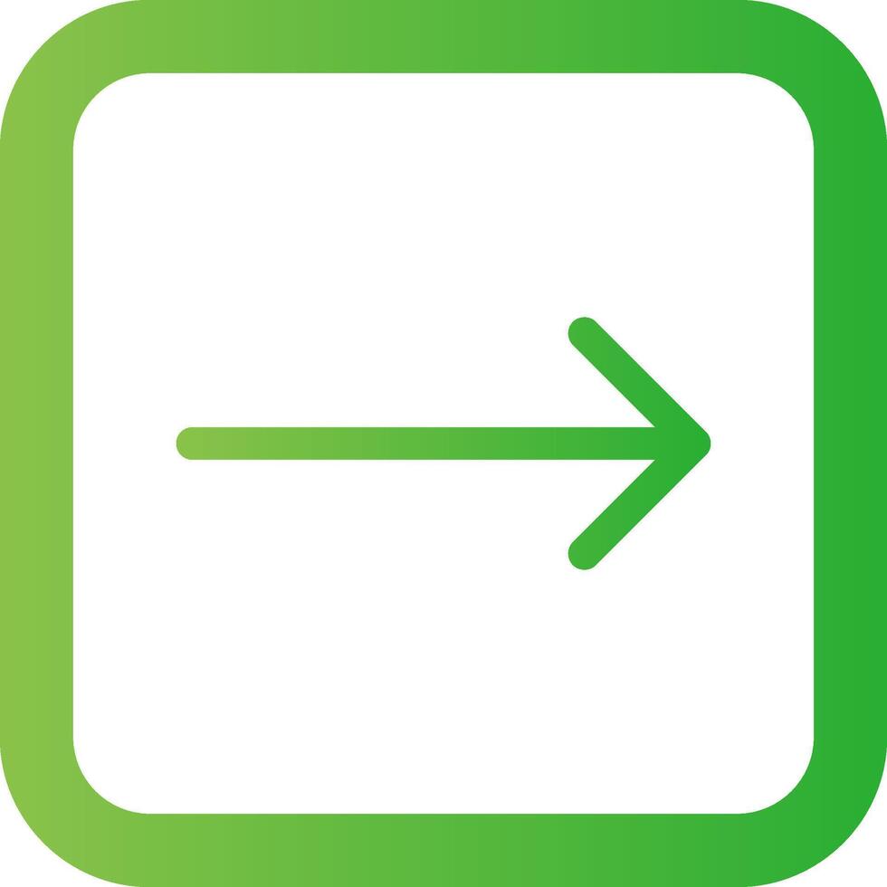 Right Arrow Creative Icon Design vector
