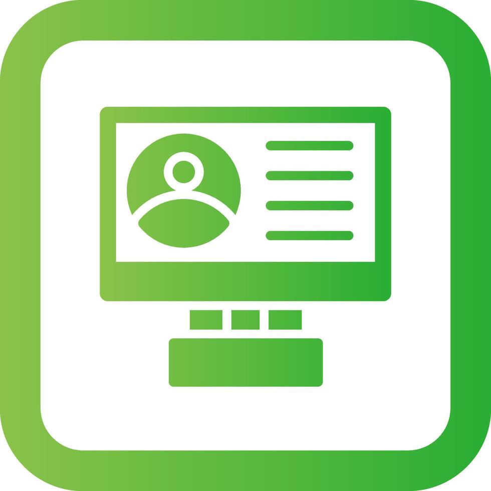 Profile Creative Icon Design vector