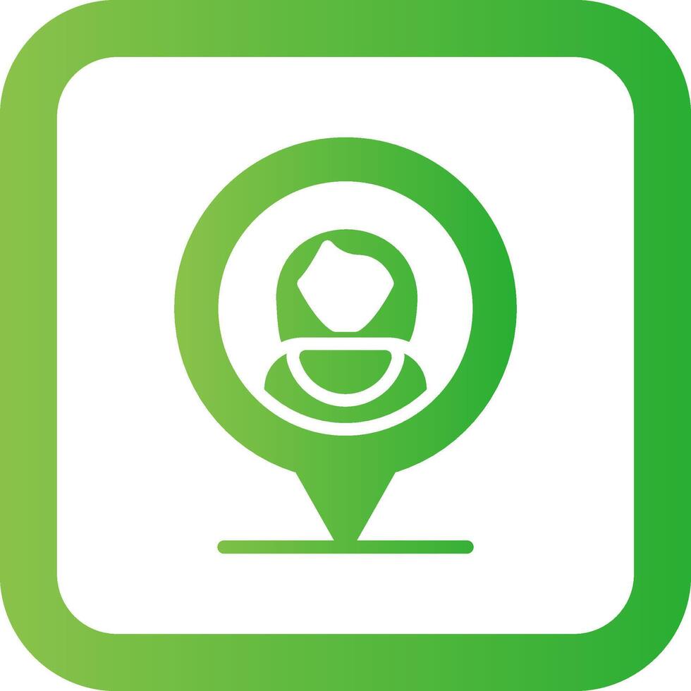 User Location Creative Icon Design vector