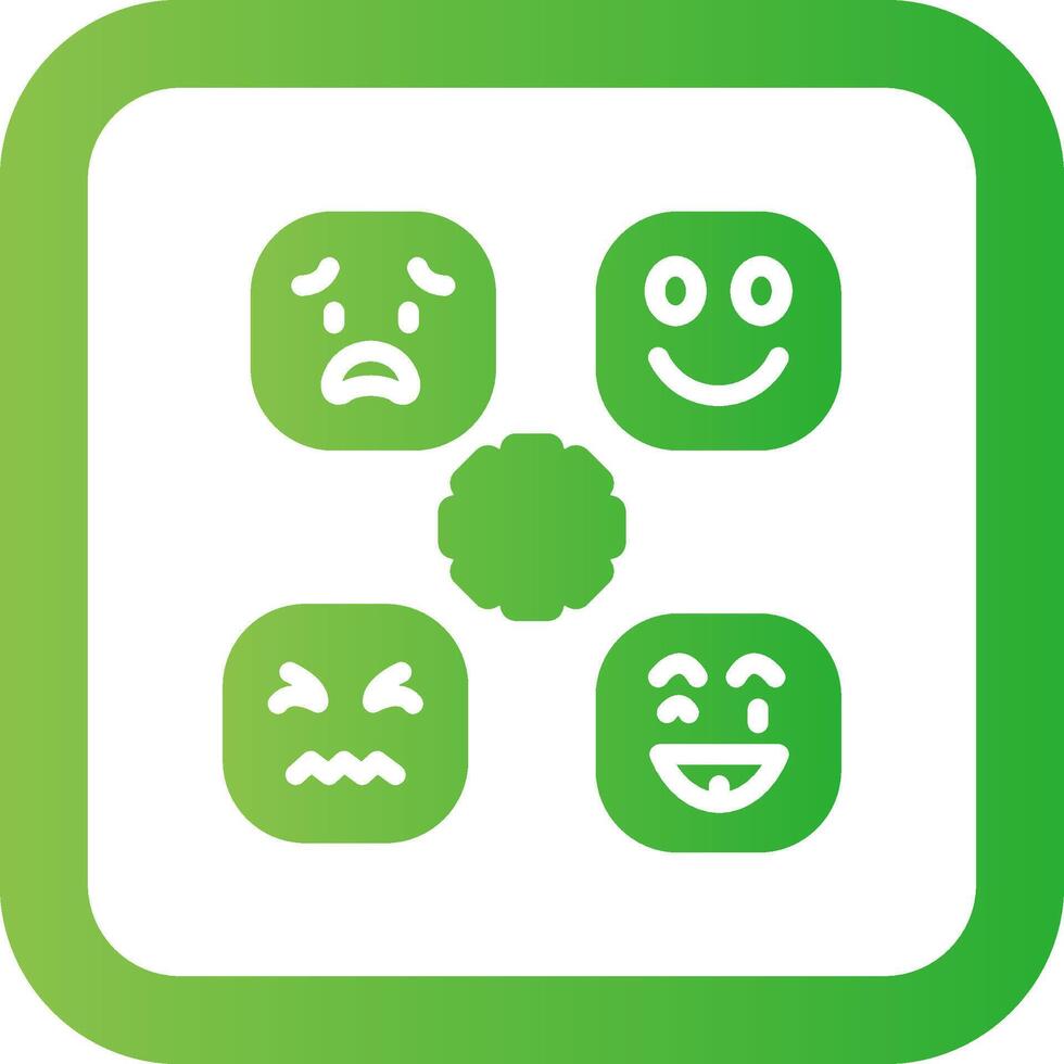 Perceiving Emotions Creative Icon Design vector