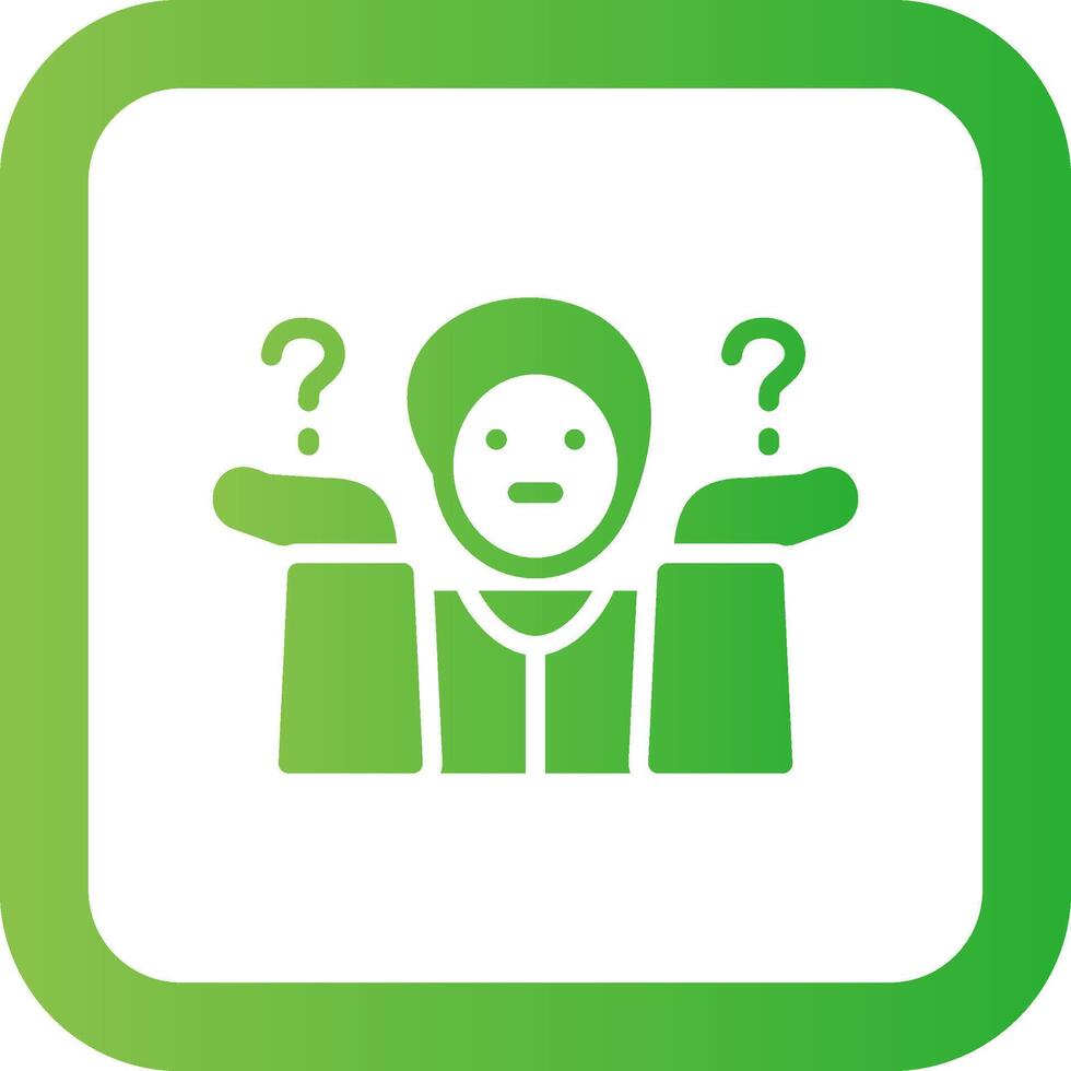 Shrug Creative Icon Design vector