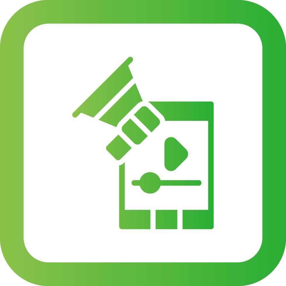 Video Marketing Creative Icon Design vector