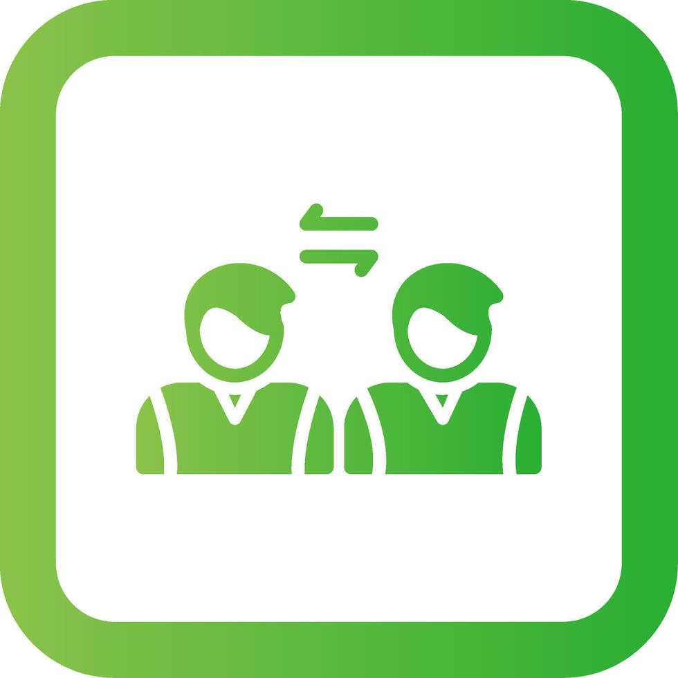 Social Distancing Creative Icon Design vector